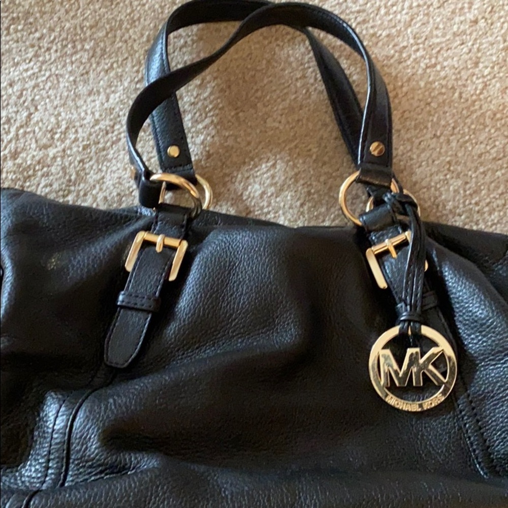 Black Leather Michael Kors Bag